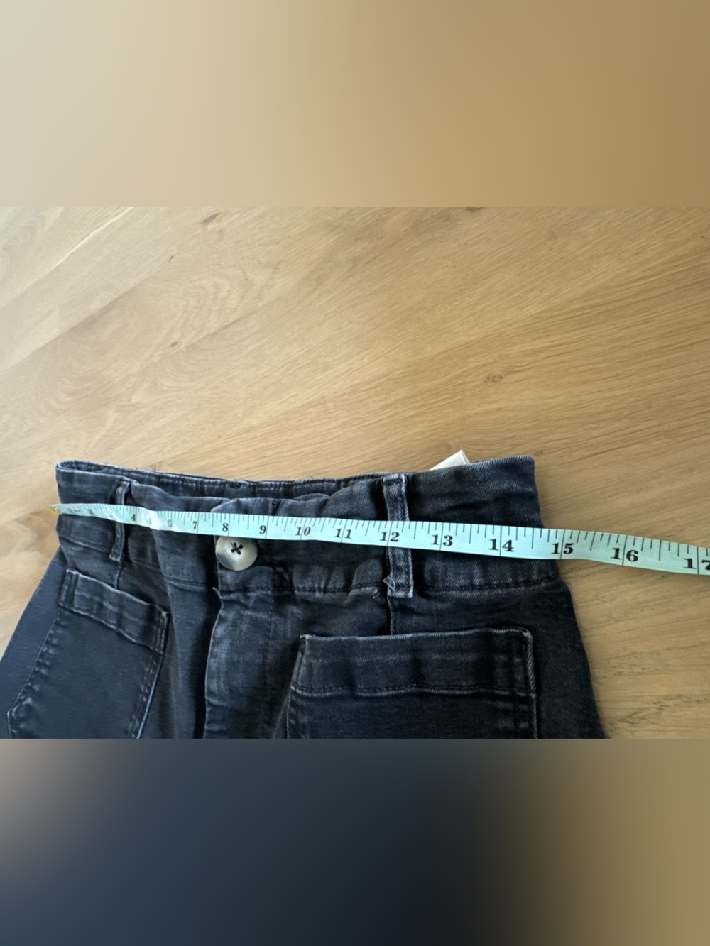 Pilcro The Skipper cropped Jeans Wide
Leg Washed Black size 30 - Picture 8 of 12